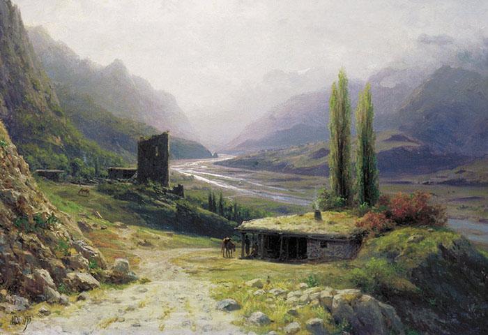 unknow artist Kavkaz Landscape oil painting picture